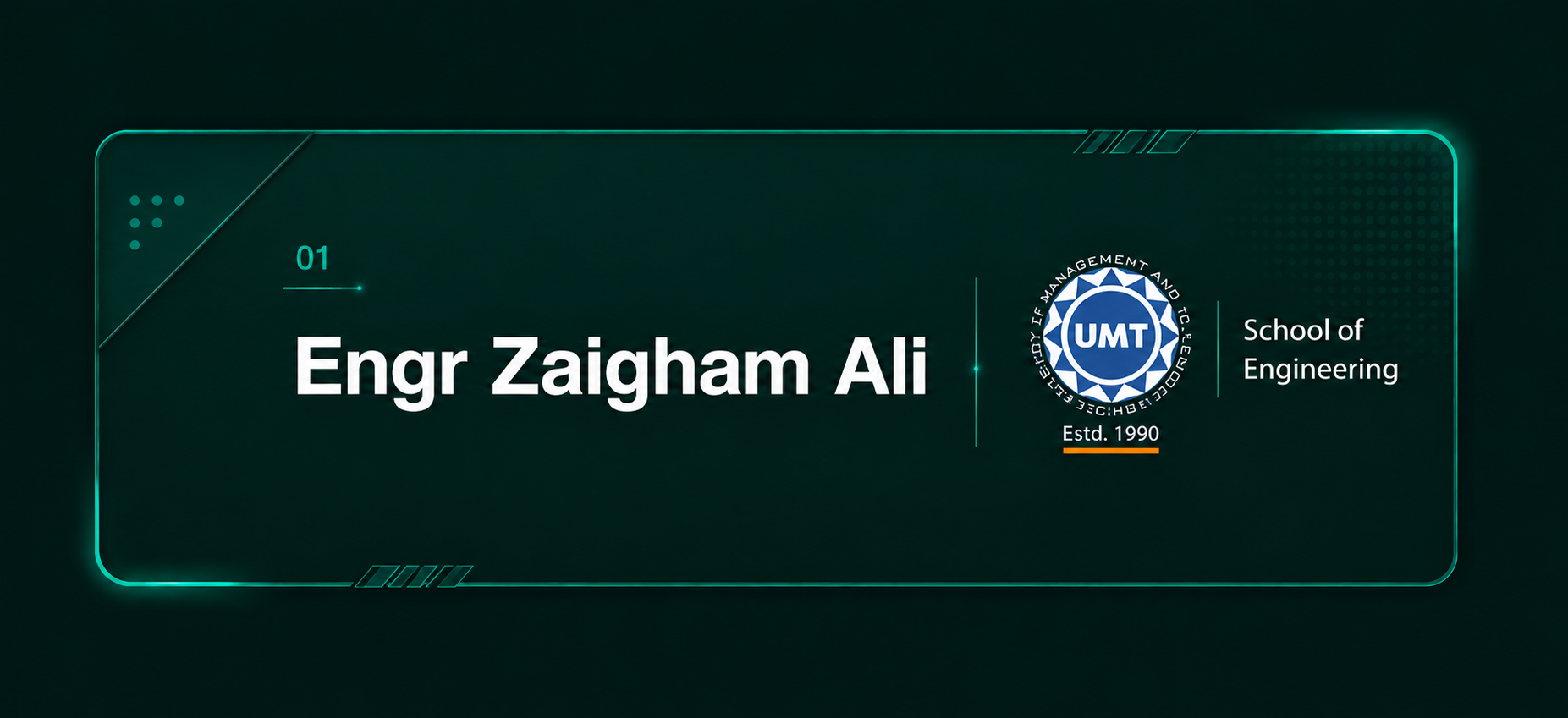 Engr Zaigham Ali — SmartWell project credit